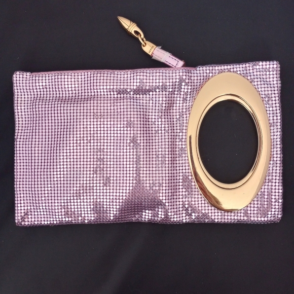 IMAN Metallic Mauve Pink Purse LN - Picture 3 of 4